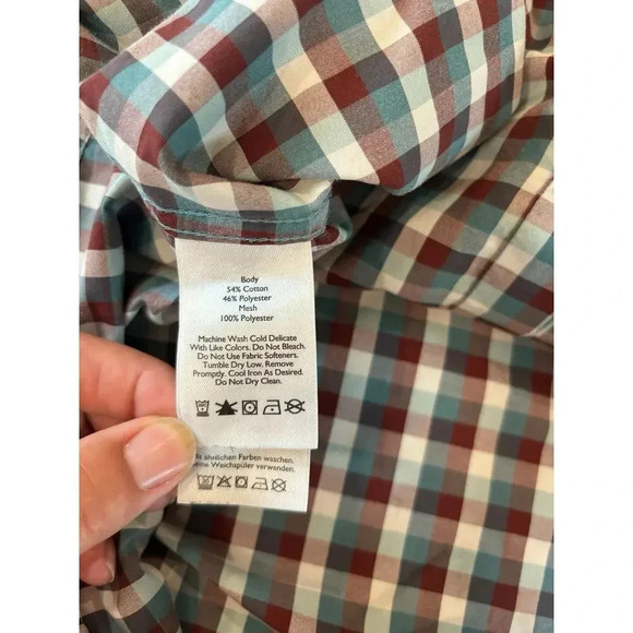 Eddie Bauer Men's Light Weight Vented Long Sleeve Bottun Down Outdoor M - Picture 7 of 11